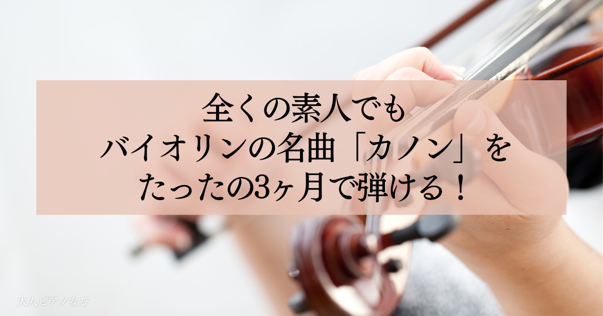 バイオリン　カノン